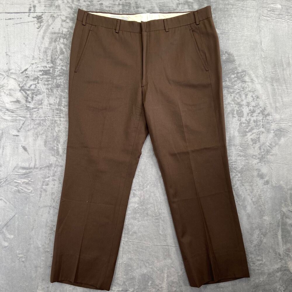 H. Freeman & Son Men's Bronzetti Slack Pants Brown Size 34 #534424‎